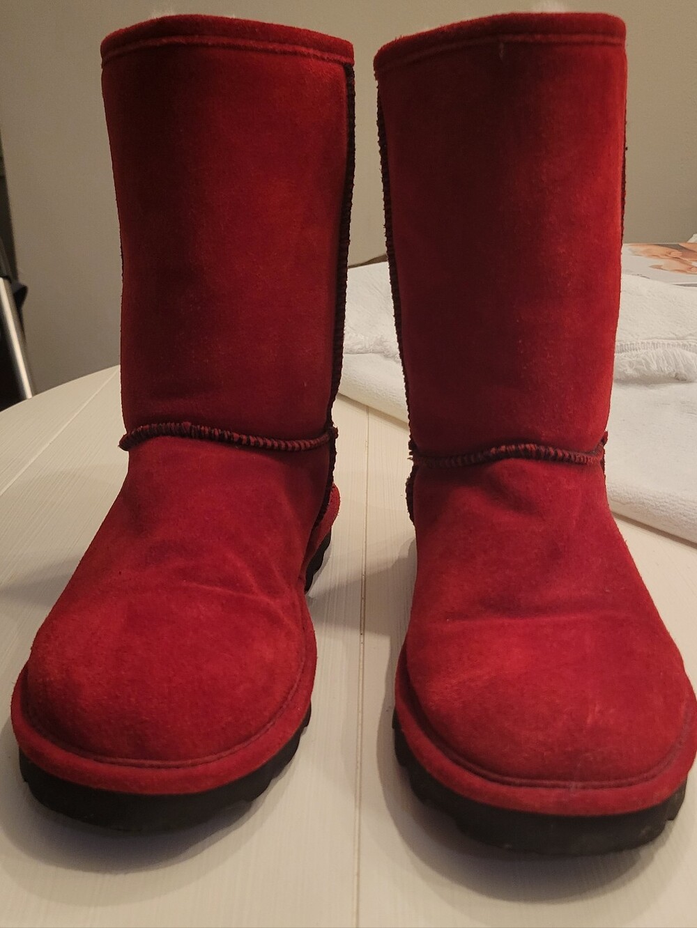 BEARPAW ELLE Women's Boots Red Size 11
